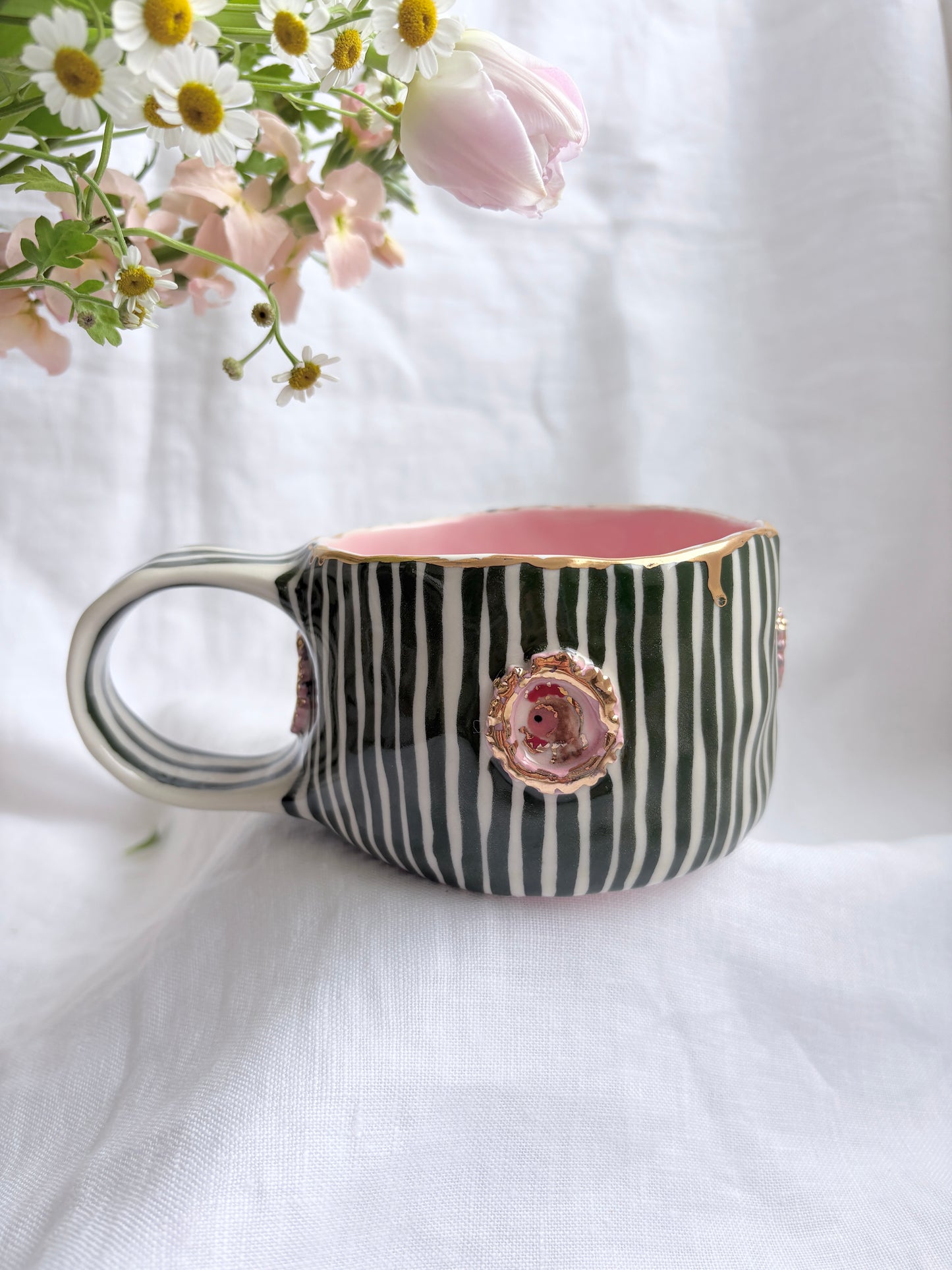 Candy Stripes Pet Gallery  🖼️ 💚 ✨14k Gold Lustre Item ✨