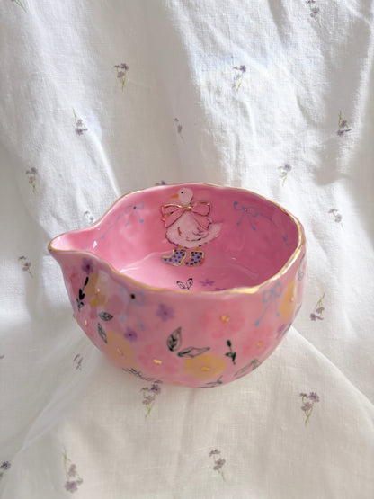 Fairy Goose Matcha Bowl 🦆✨Gold Lustre Item ✨