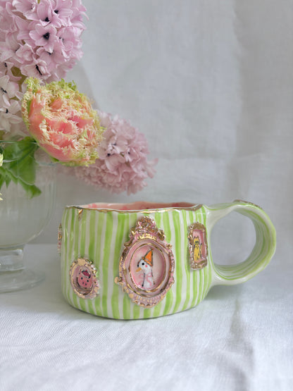 Candy Stripes Pet Gallery  🖼️ 💚 ✨14k Gold Lustre Item ✨