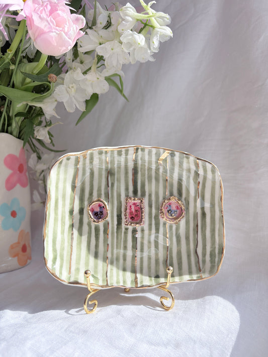 Candy Stripes Pet Gallery  🖼️  💚✨14k Gold Lustre Item ✨