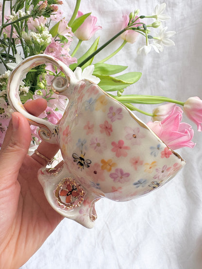Fairy Garden 🧚‍♀️🦢🦋 💐✨14k Gold Lustre Item ✨
