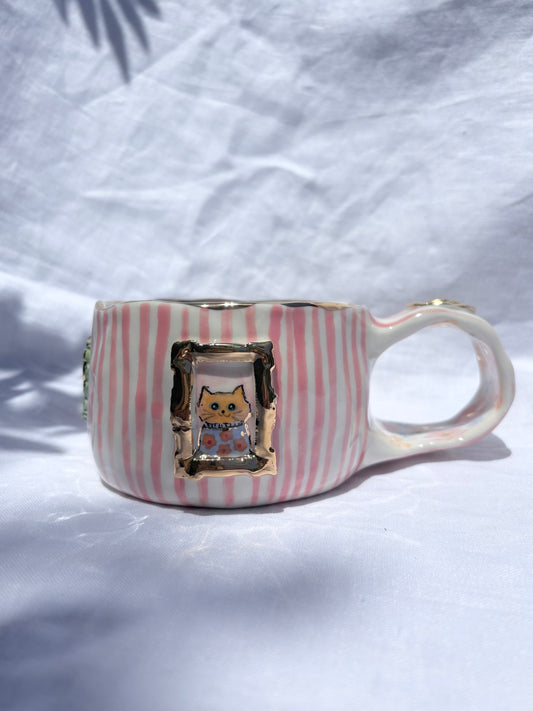 Candy Stripes Pet Gallery  🖼️ 💗 ✨14k Gold Lustre Item ✨