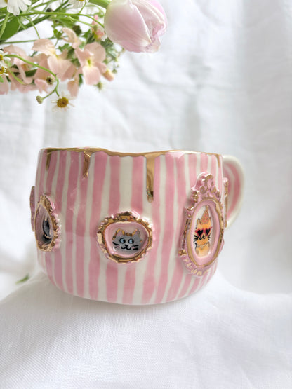 Candy Stripes Pet Gallery  🖼️ 💗 ✨14k Gold Lustre Item ✨