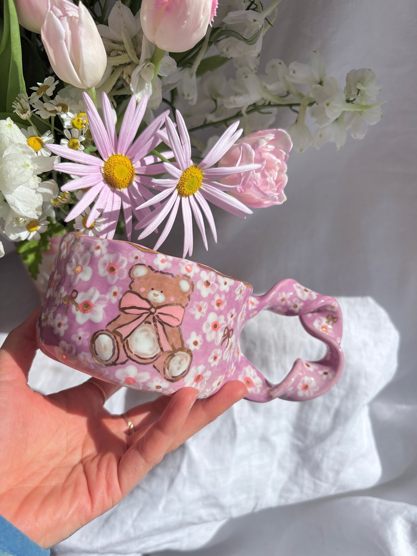 Honey Bear 🧸💜✨14k Gold Lustre Item ✨