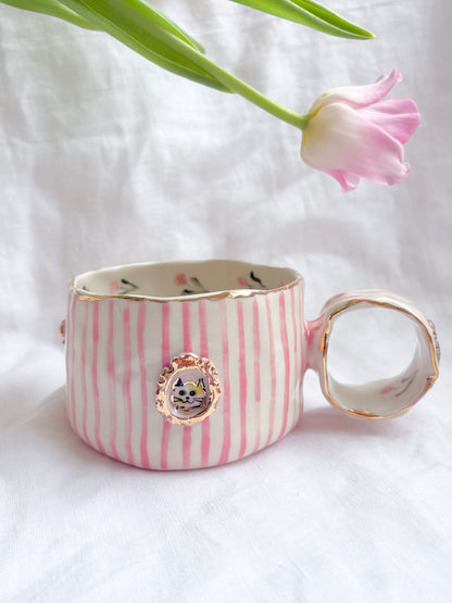 Candy Stripes Pet Gallery  🖼️  🌷 ✨14k Gold Lustre Item
