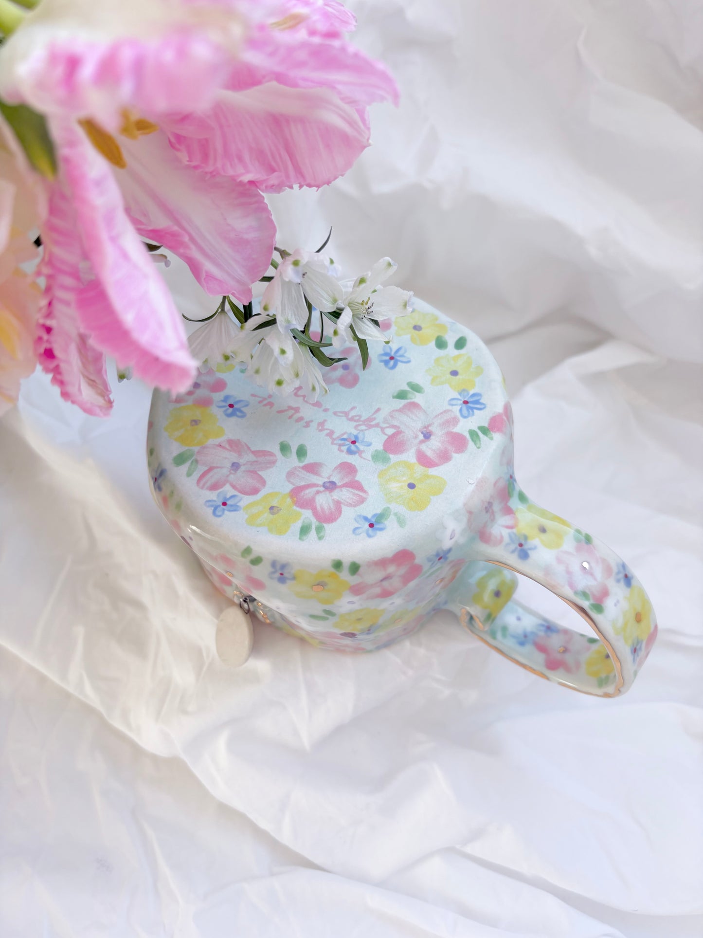 In The Forest 💐 🦊 🧚‍♀️🦜✨14k Gold Lustre Item ✨