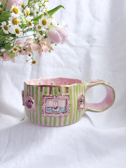 Candy Stripes Pet Gallery  🖼️ 💚 ✨14k Gold Lustre Item ✨