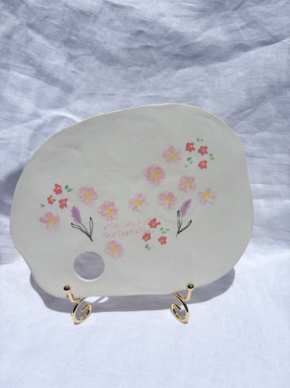 Lavender fields Paint Pallet 💜🧚‍♀️🐝 💐✨14k Gold Lustre Item ✨