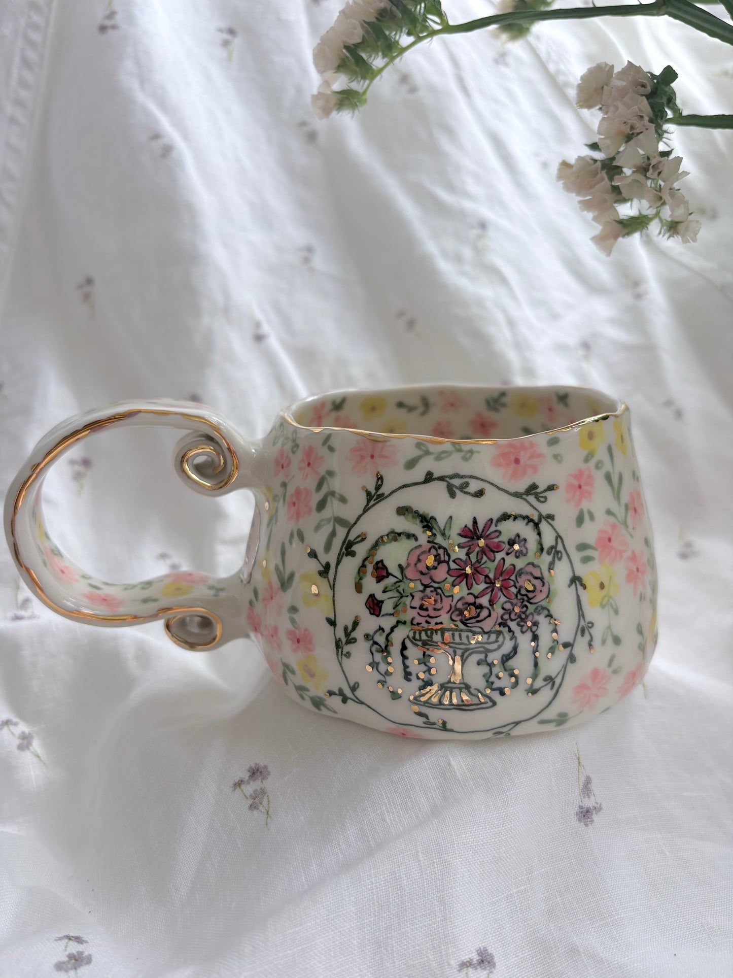 Miss January 💐 🧸💌✨14k Gold Lustre Item ✨