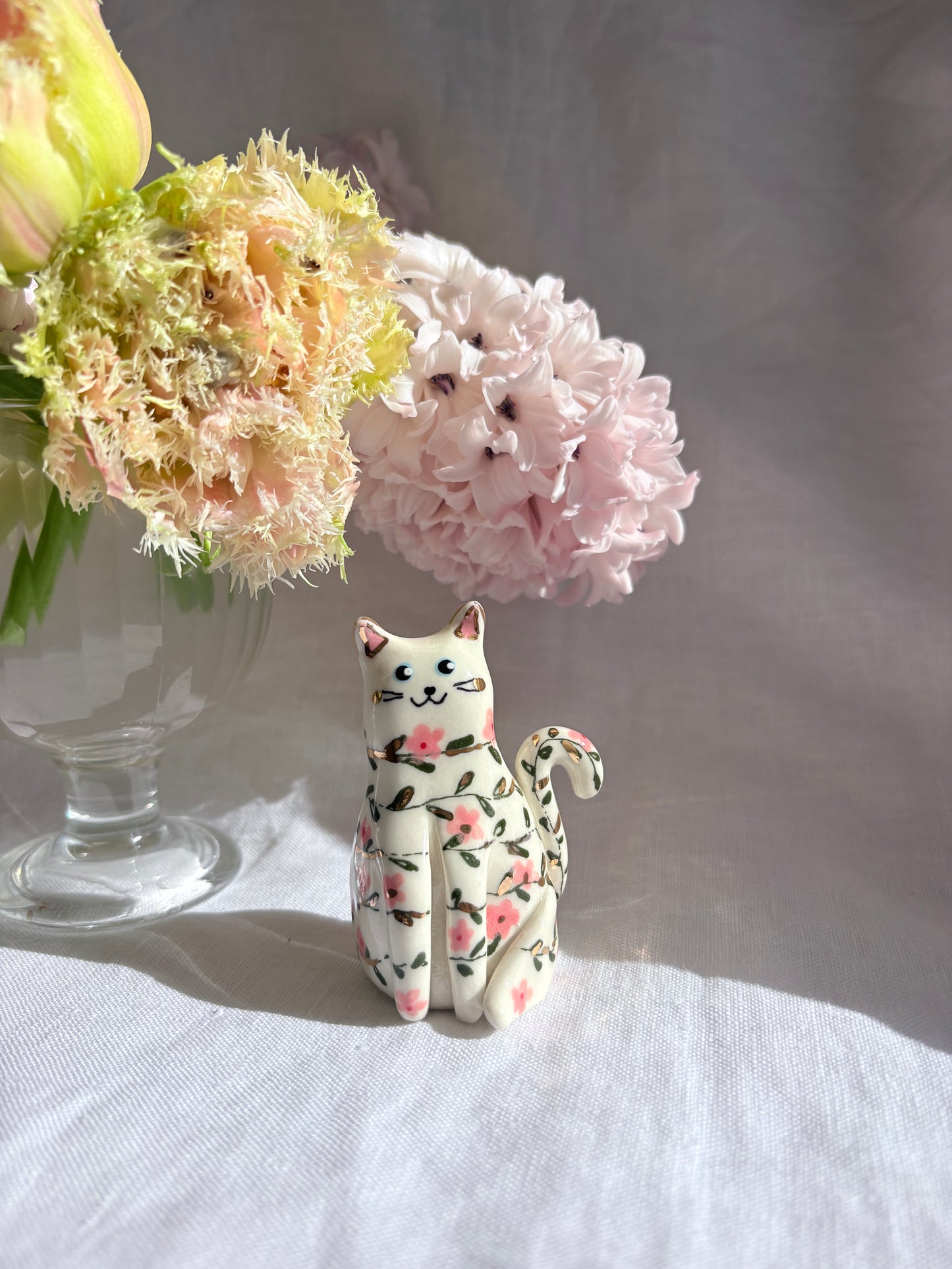 Little Fairy 🐱 ✨14k Gold Lustre Mini Figurine