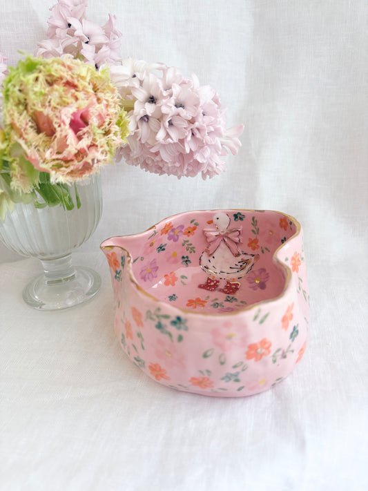 14k Gold Lustre Matcha bowl ✨ Fairy Goose 🪿🎀
