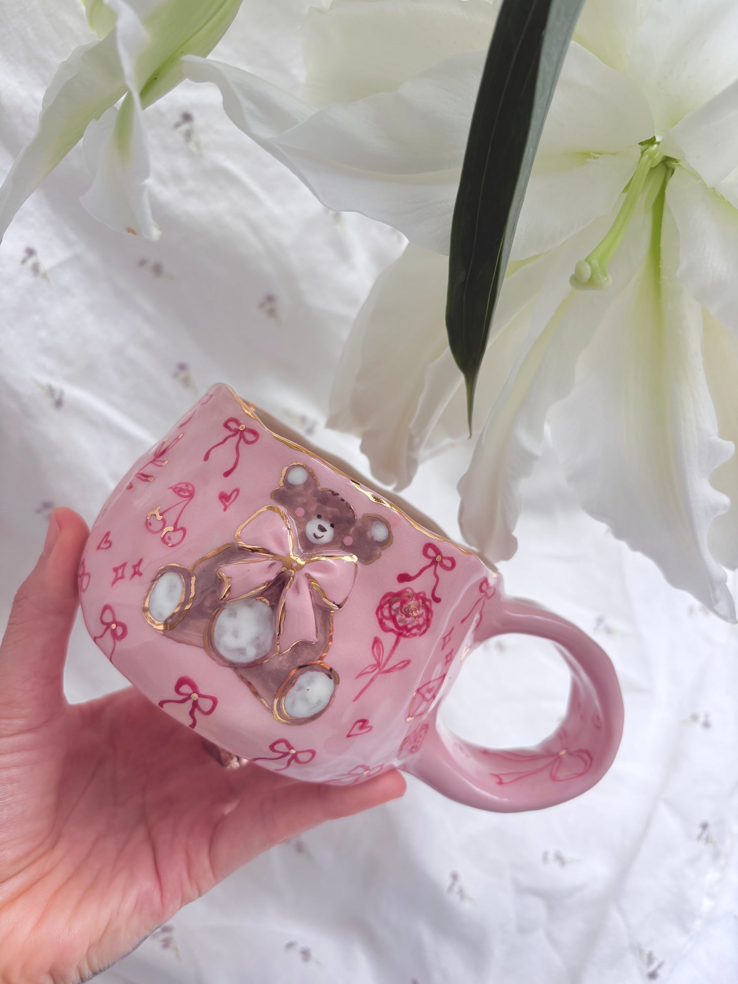 Honey Bear 🧸💗✨14k Gold Lustre Item ✨