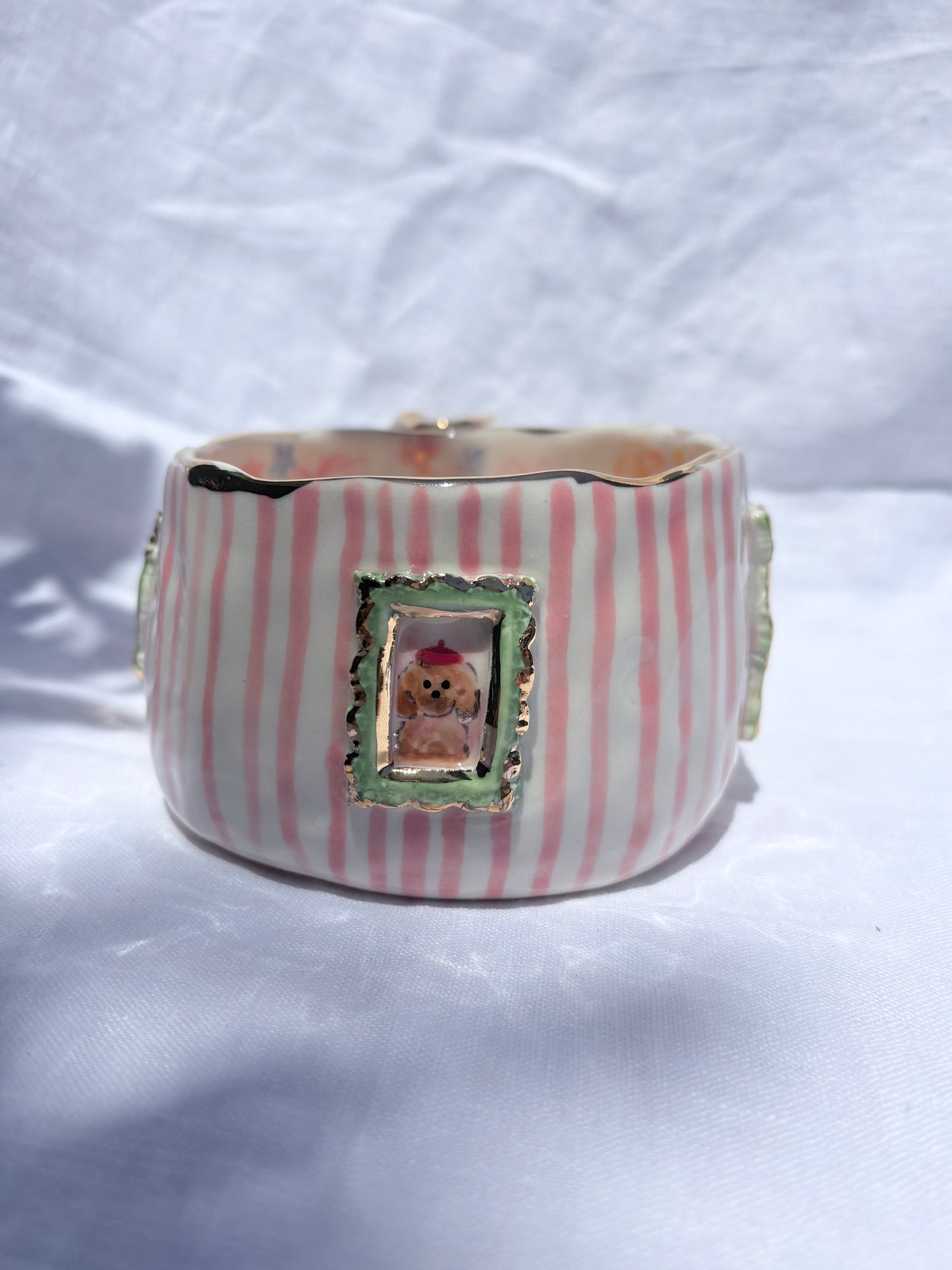 Candy Stripes Pet Gallery  🖼️ 💗 ✨14k Gold Lustre Item ✨