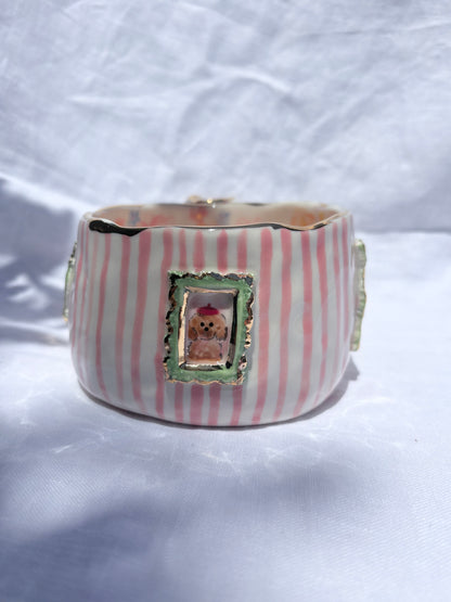 Candy Stripes Pet Gallery  🖼️ 💗 ✨14k Gold Lustre Item ✨