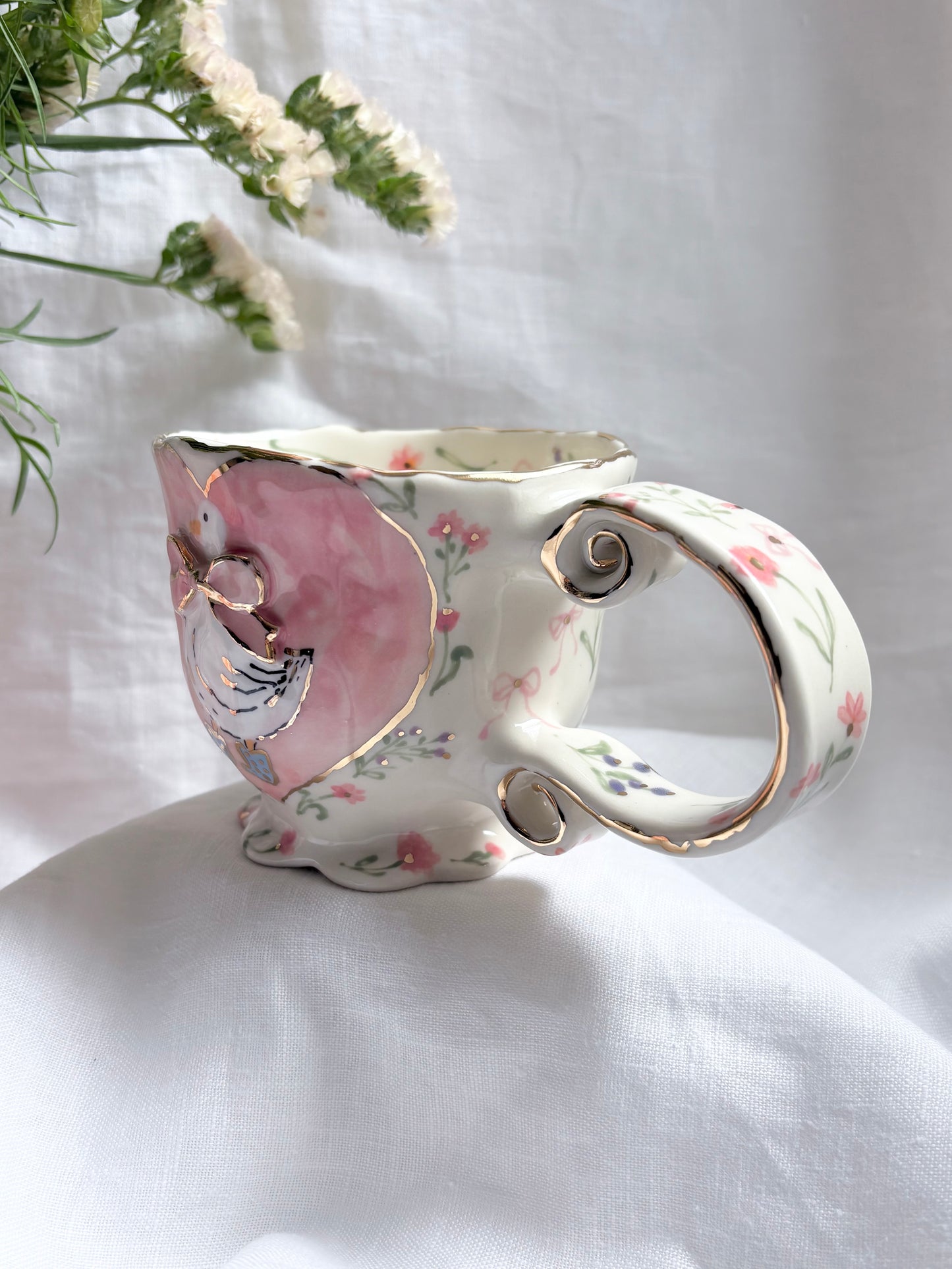 Fairy Goose 🦆 🎀 ✨14k Gold Lustre Item ✨