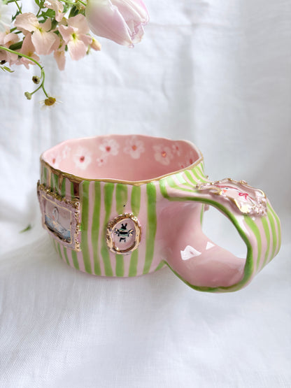Candy Stripes Pet Gallery  🖼️ 💚 ✨14k Gold Lustre Item ✨
