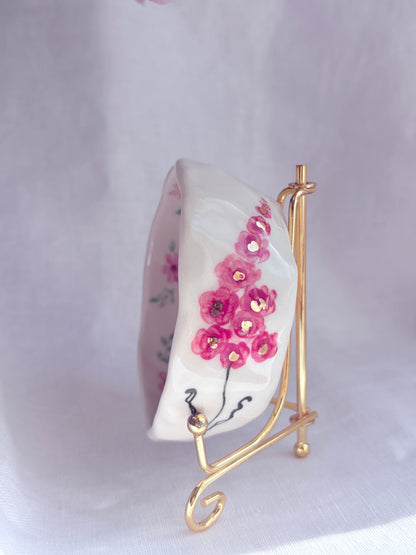 Honey Bee Ring Dish 💐🐝✨14k Gold Lustre Item ✨