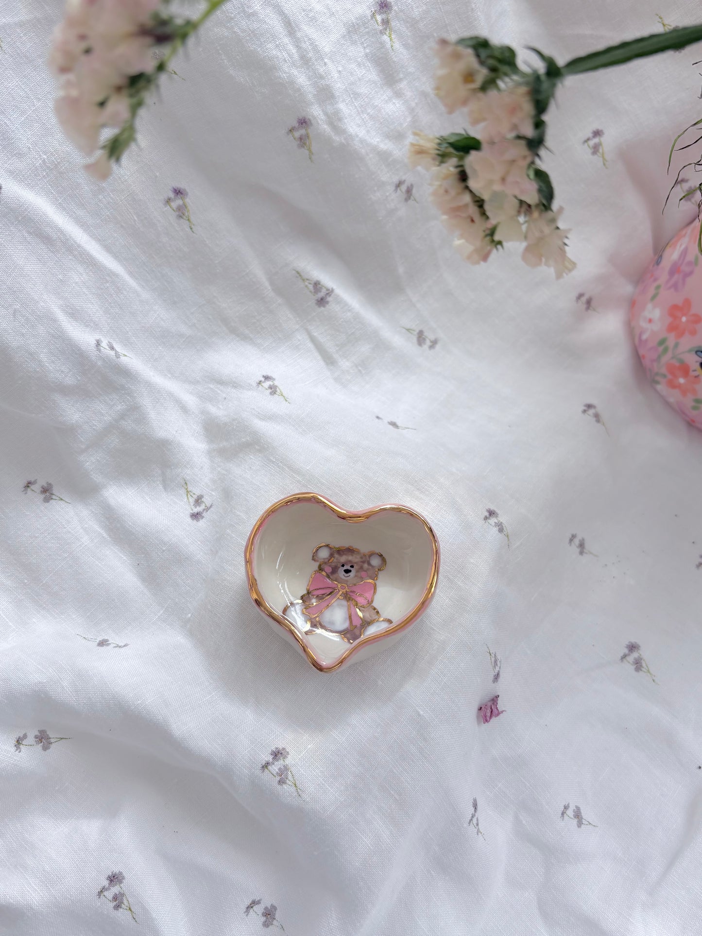 Honey Bear  Ring Dish 🧸✨14k Gold Lustre Item ✨ PRE-ORDER dispatch by end of February