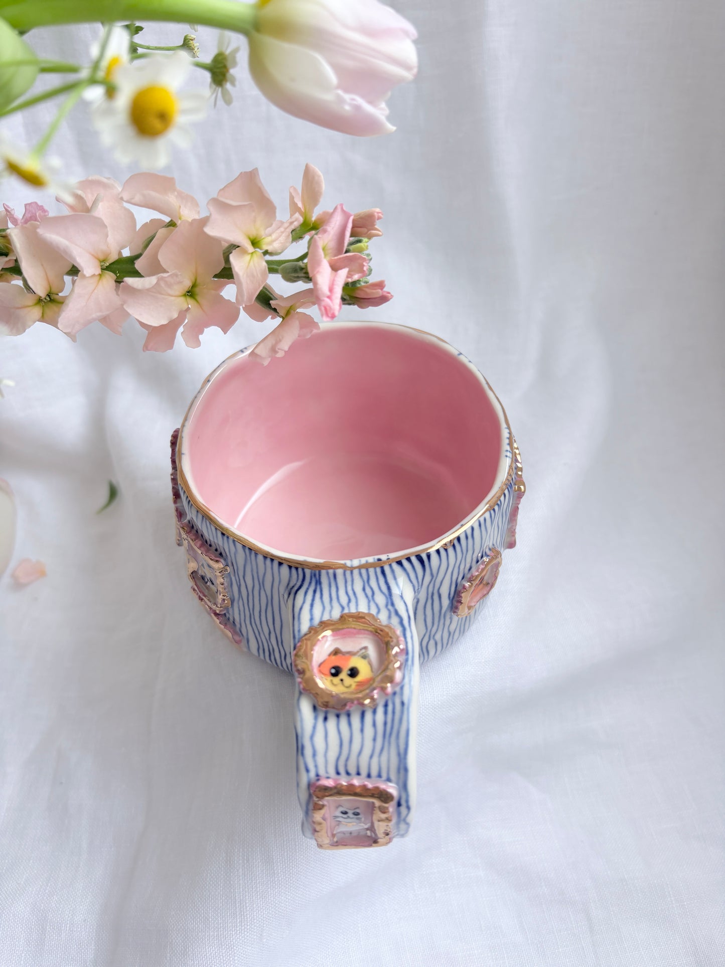 Candy Stripes Pet Gallery  🖼️ 💙 ✨14k Gold Lustre Item ✨