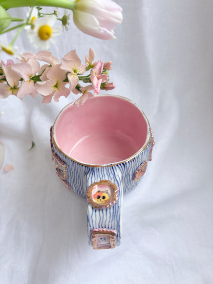 Candy Stripes Pet Gallery  🖼️ 💙 ✨14k Gold Lustre Item ✨