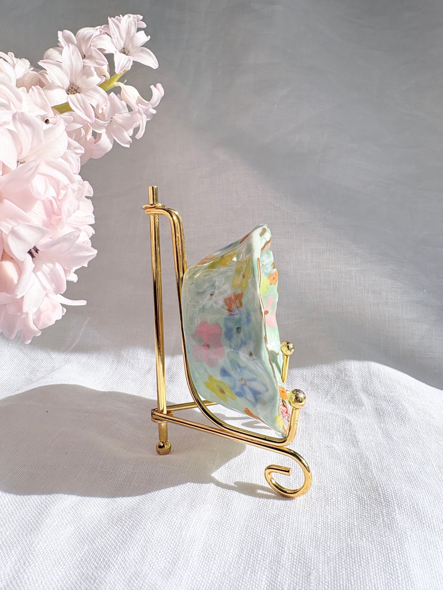 On The Farm Mini Ring Dish🐓✨14k Gold Lustre Item ✨