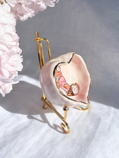 Honey Bear Heart Shaped Ring Dish 🧸 🎀