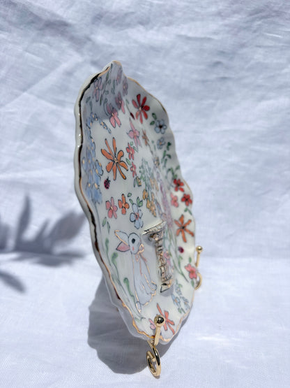 Fairy Garden 🧚‍♀️🐰 💐🦜✨14k Gold Lustre Item ✨