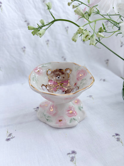 Honey Bear 🧸ring trinket ✨Gold Lustre Item ✨