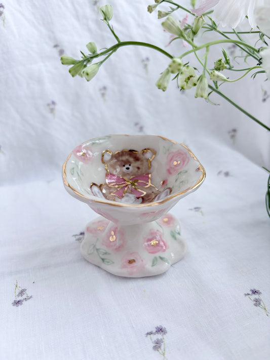 Honey Bear 🧸ring trinket ✨Gold Lustre Item ✨