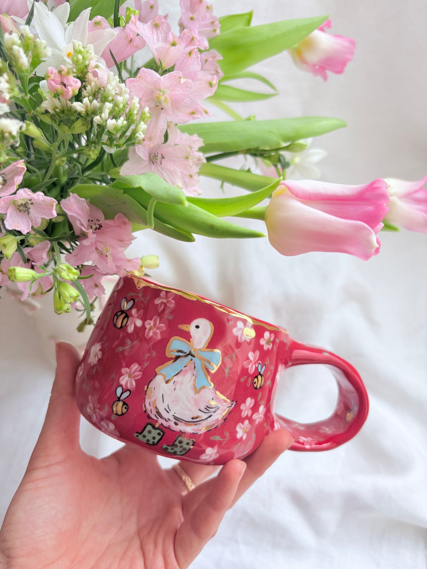 Fairy Goose 🦆 🎀 ✨14k Gold Lustre Item ✨