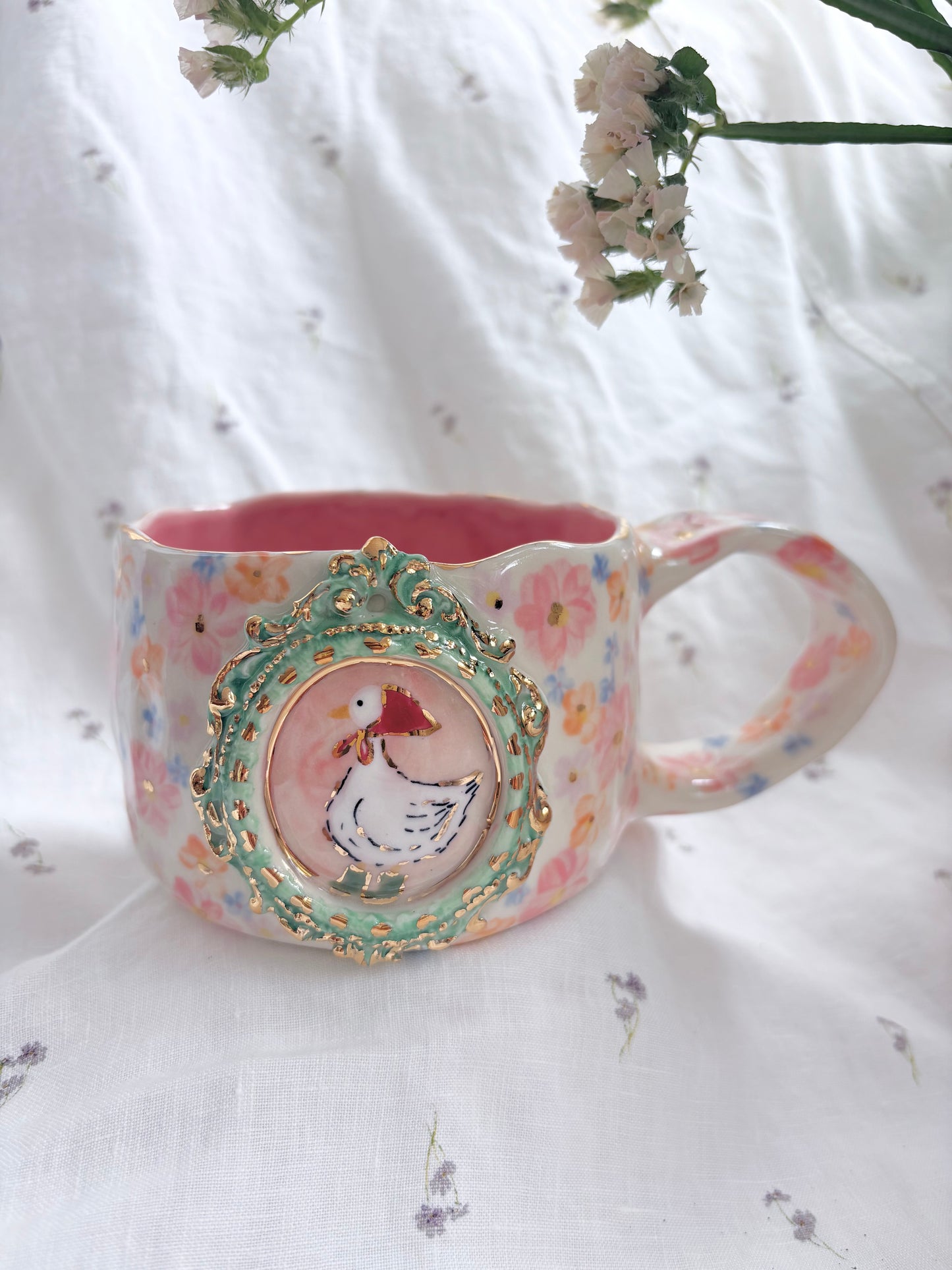 Fairy Goose 🦆 🎀 ✨14k Gold Lustre Item ✨