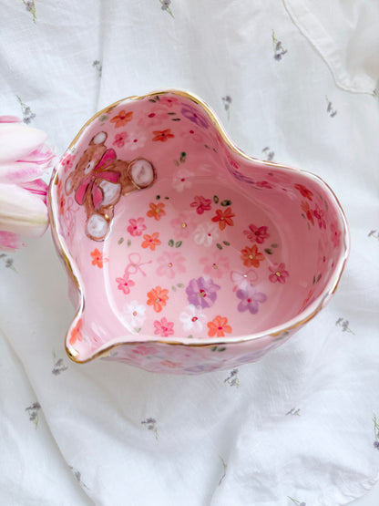 14k Gold Lustre Matcha Bowl 🎀 🧸Honey Bear