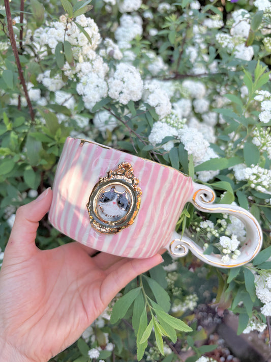 Candy Stripes Pet Gallery  🖼️ 💗 ✨14k Gold Lustre Item ✨