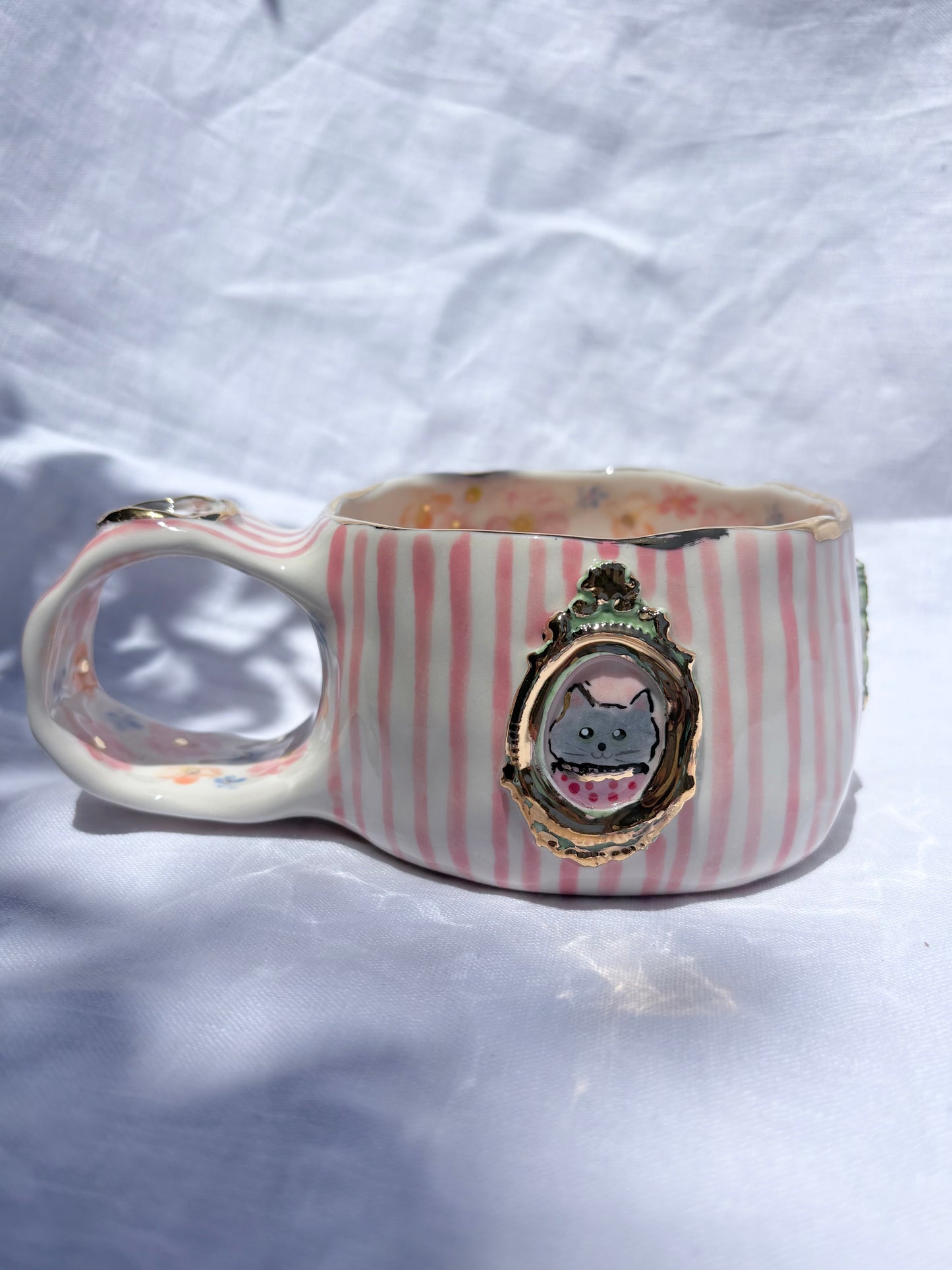 Candy Stripes Pet Gallery  🖼️ 💗 ✨14k Gold Lustre Item ✨