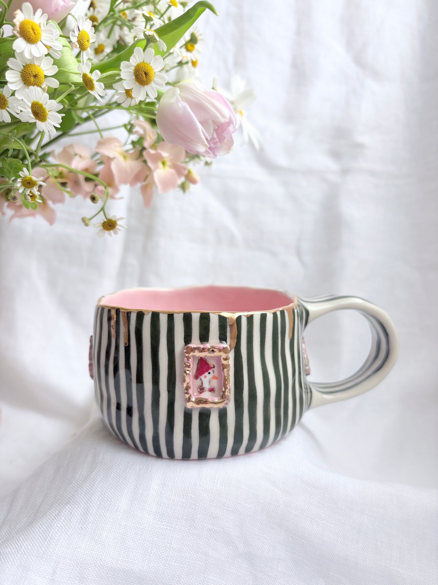 Candy Stripes Pet Gallery  🖼️ 💚 ✨14k Gold Lustre Item ✨