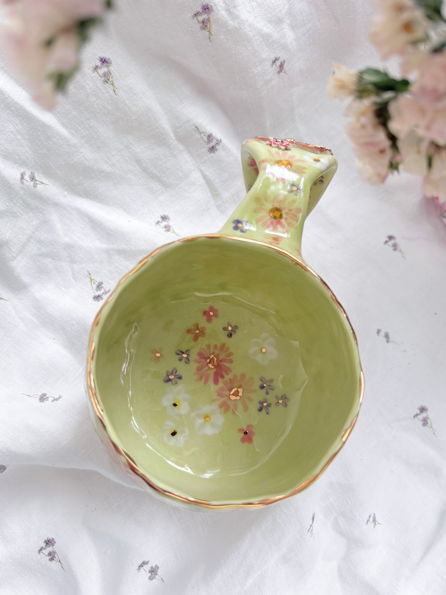 Fairy Garden 🧚‍♀️💚 💐✨14k Gold Lustre Item ✨