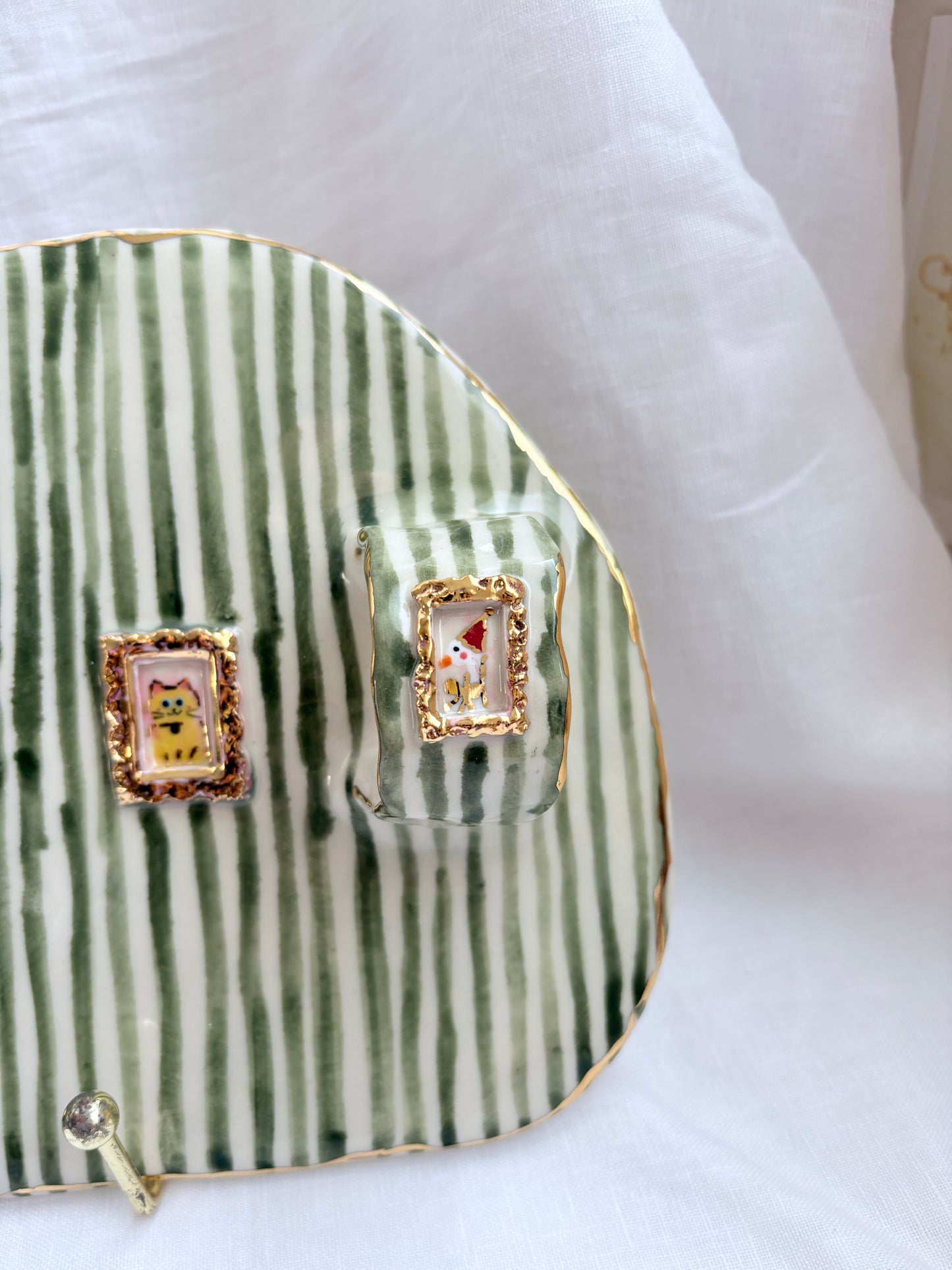 Candy Stripes Pet Gallery  🖼️ 💙 ✨14k Gold Lustre Item ✨