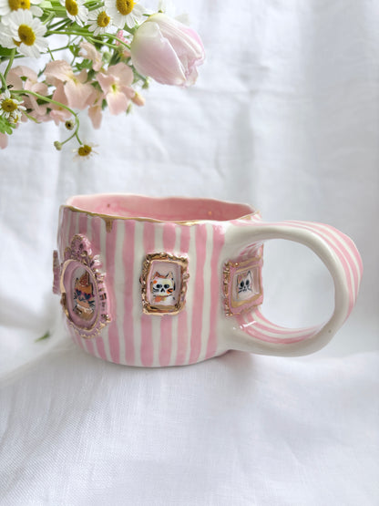 Candy Stripes Pet Gallery  🖼️ 💗 ✨14k Gold Lustre Item ✨