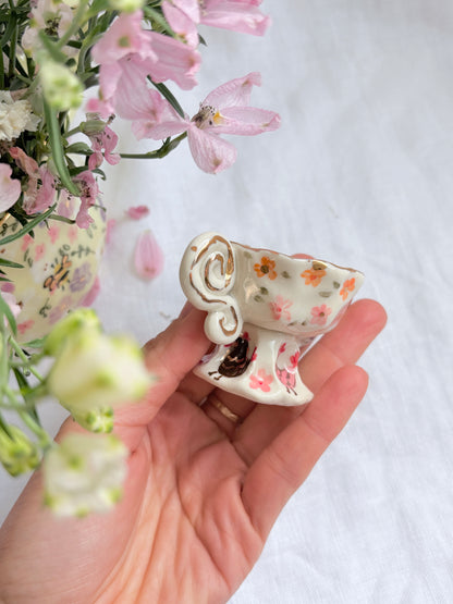 On the farm 🐓 mini ring holder✨14k Gold Lustre Item ✨