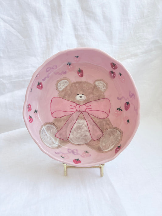 Honey Bear 🧸 🎀 bowl ✨ No Gold Lustre ✨