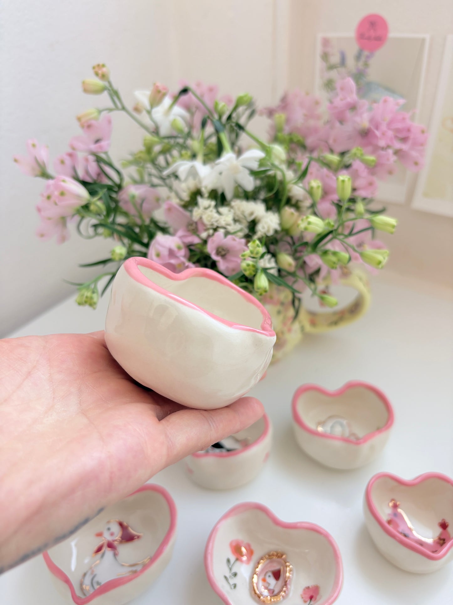 ✨14k Gold Lustre Item ✨ Heart Shaped Trinket 💗