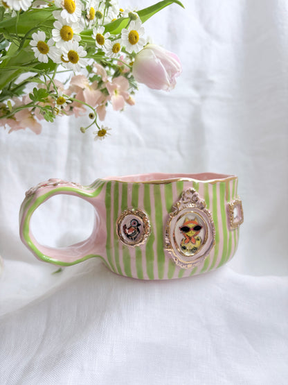 Candy Stripes Pet Gallery  🖼️ 💚 ✨14k Gold Lustre Item ✨