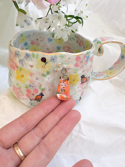 In The Forest 💐 🦊 🧚‍♀️🦜✨14k Gold Lustre Item ✨