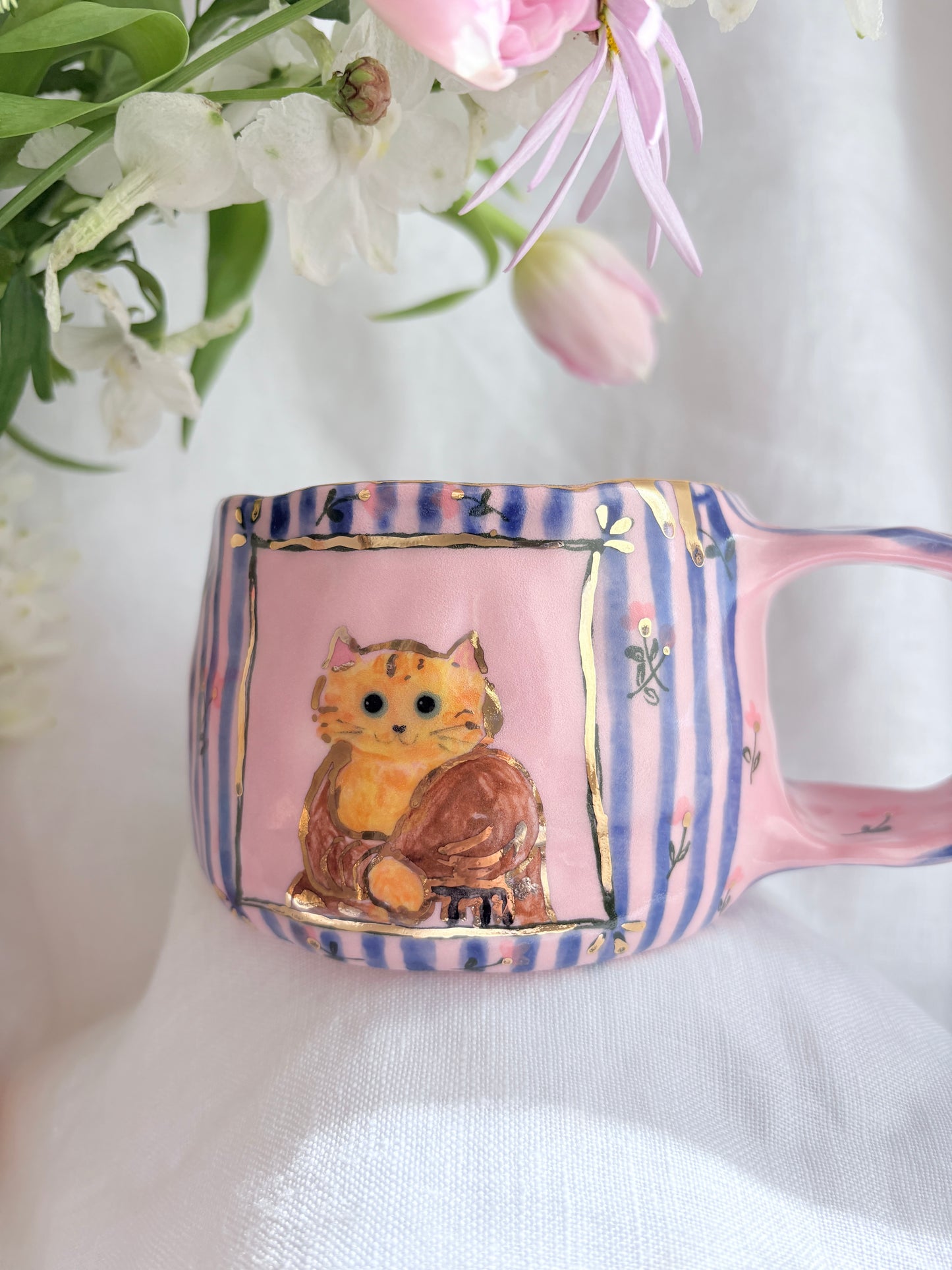 Candy Stripes Pet Gallery  🖼️ 💙 ✨14k Gold Lustre Item ✨