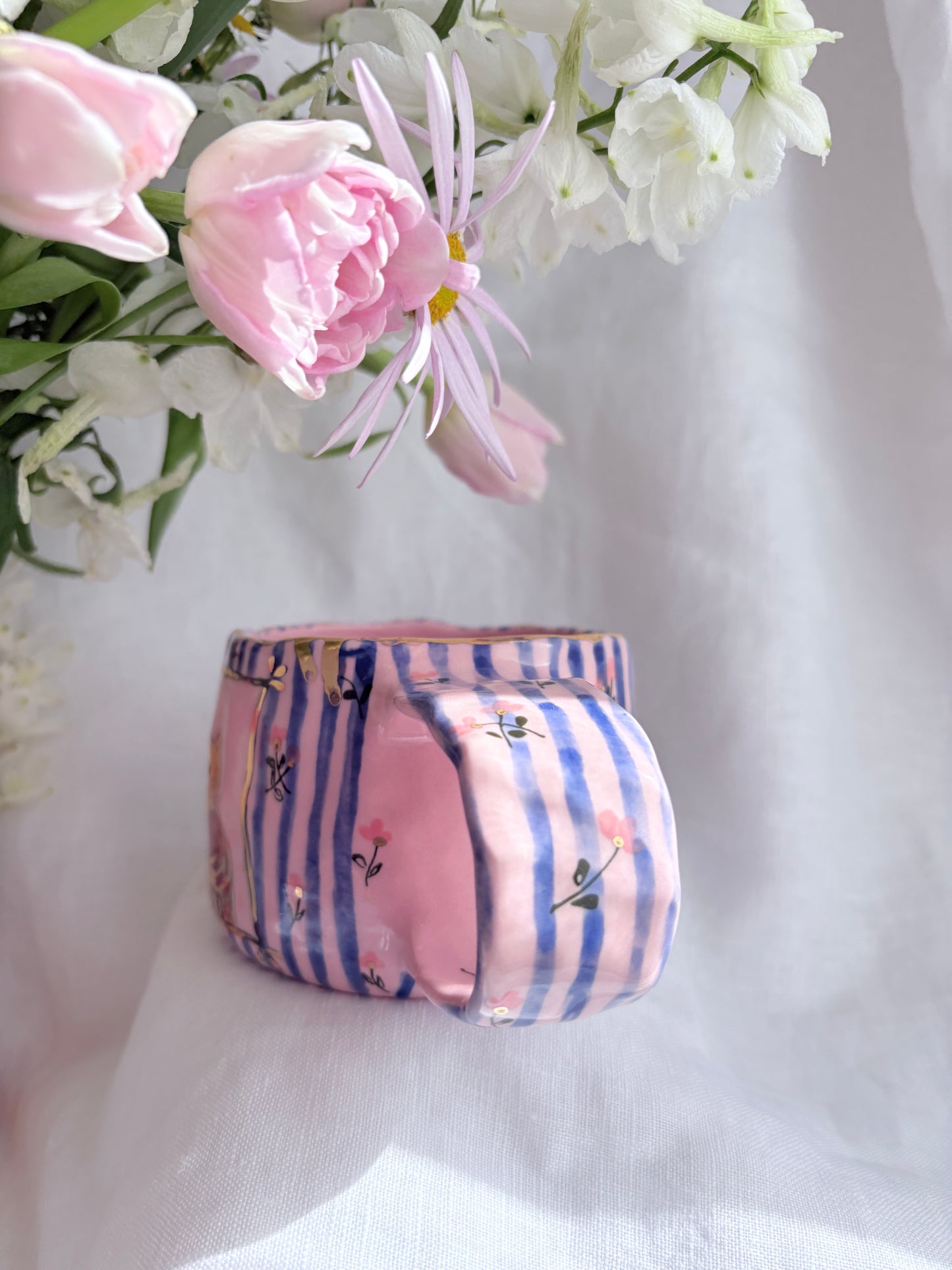 Candy Stripes Pet Gallery  🖼️ 💙 ✨14k Gold Lustre Item ✨