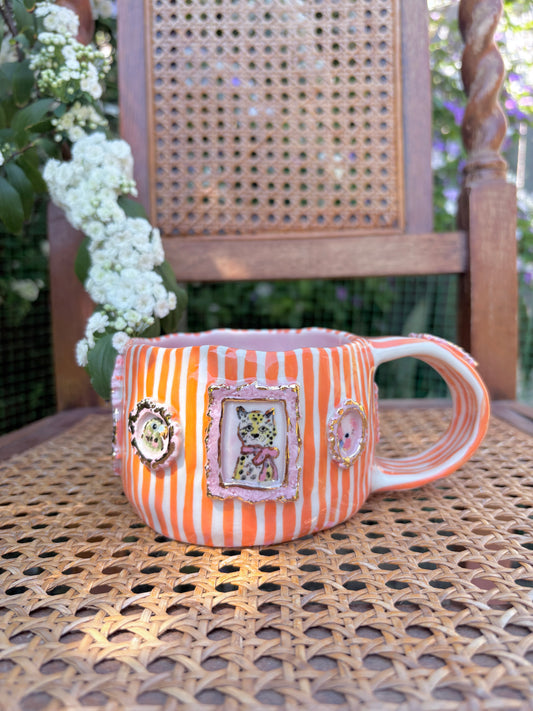 Candy Stripes Pet Gallery  🖼️ 🧡 ✨14k Gold Lustre Item ✨