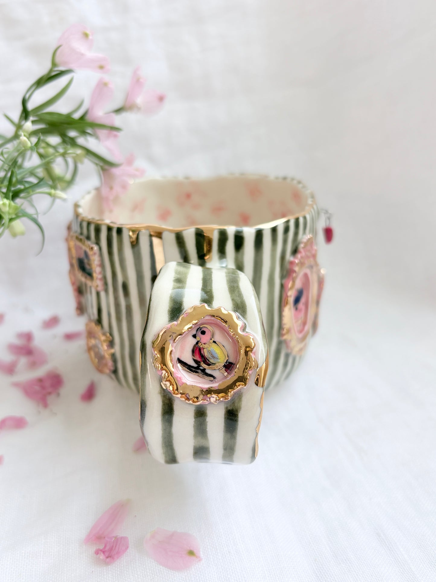 Candy Stripes Pet Gallery  🖼️ 💚 ✨14k Gold Lustre Item ✨